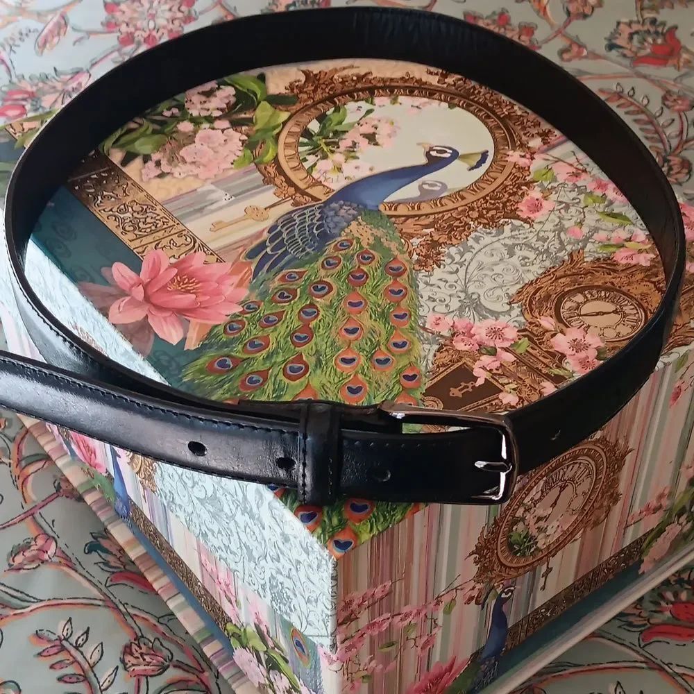 Beverly Hills Polo Club Black Leather Belt